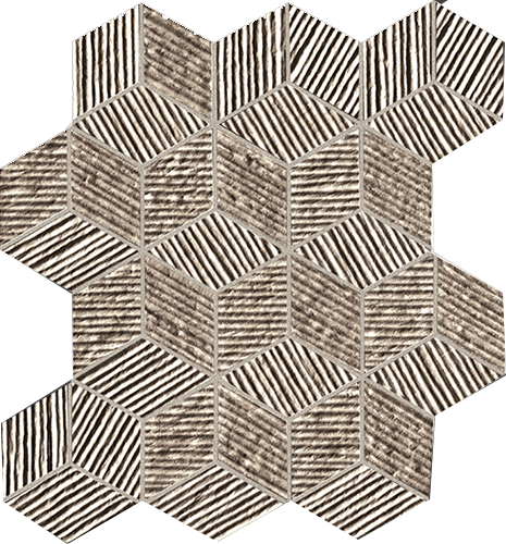 Lumina Glam Taupe Cube Mosaico