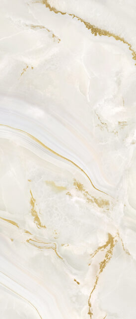 GRANDIOSA PREZIOSA A ONICE BIANCO ORO 120x280